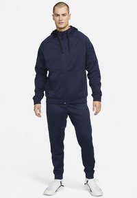 Nike Performance Felpa con zip - obsidian obsidian black