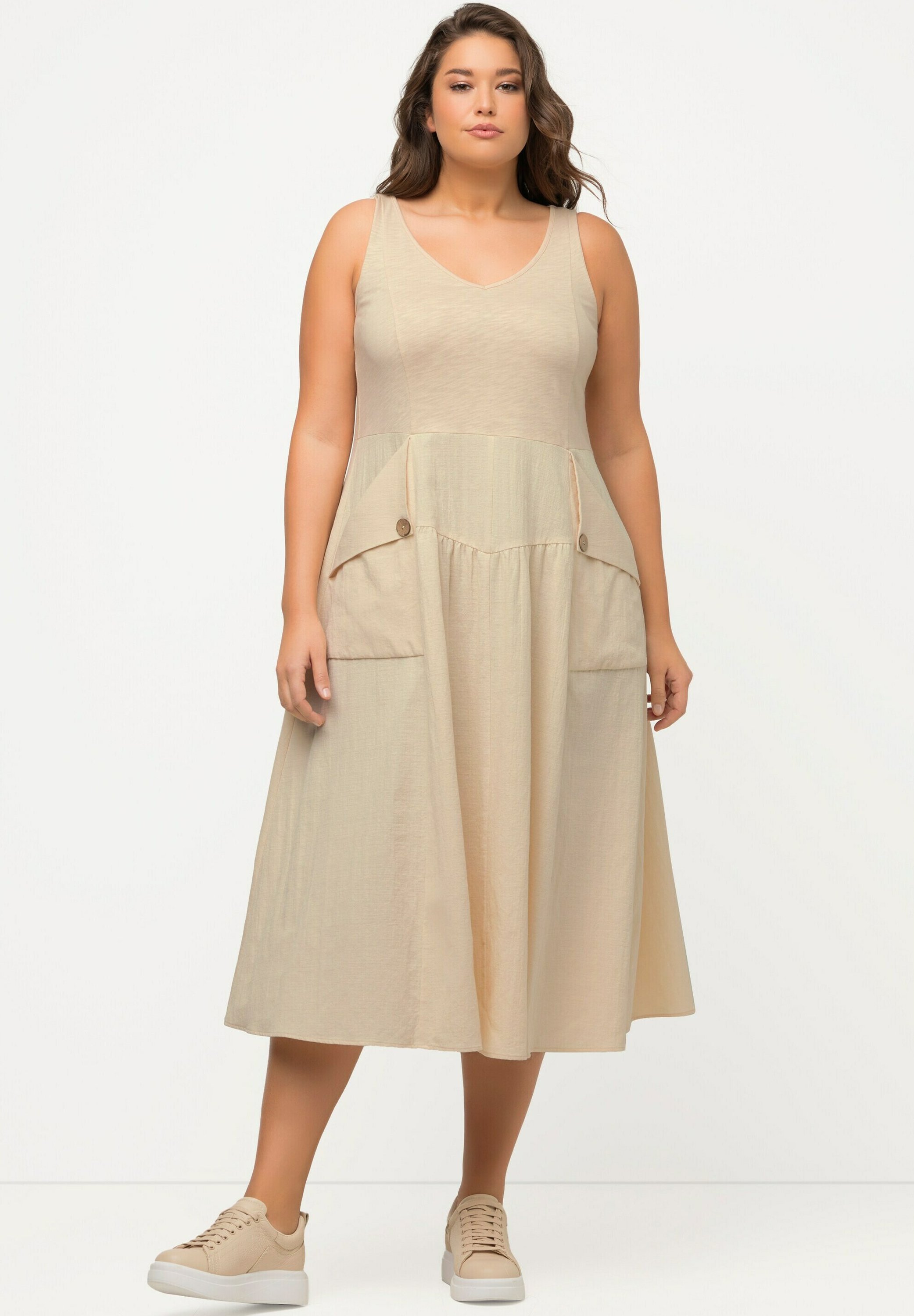 Ulla Popken Jerseykleid Blätter ärmellos Ab 69,99 € | Preisvergleich Bei