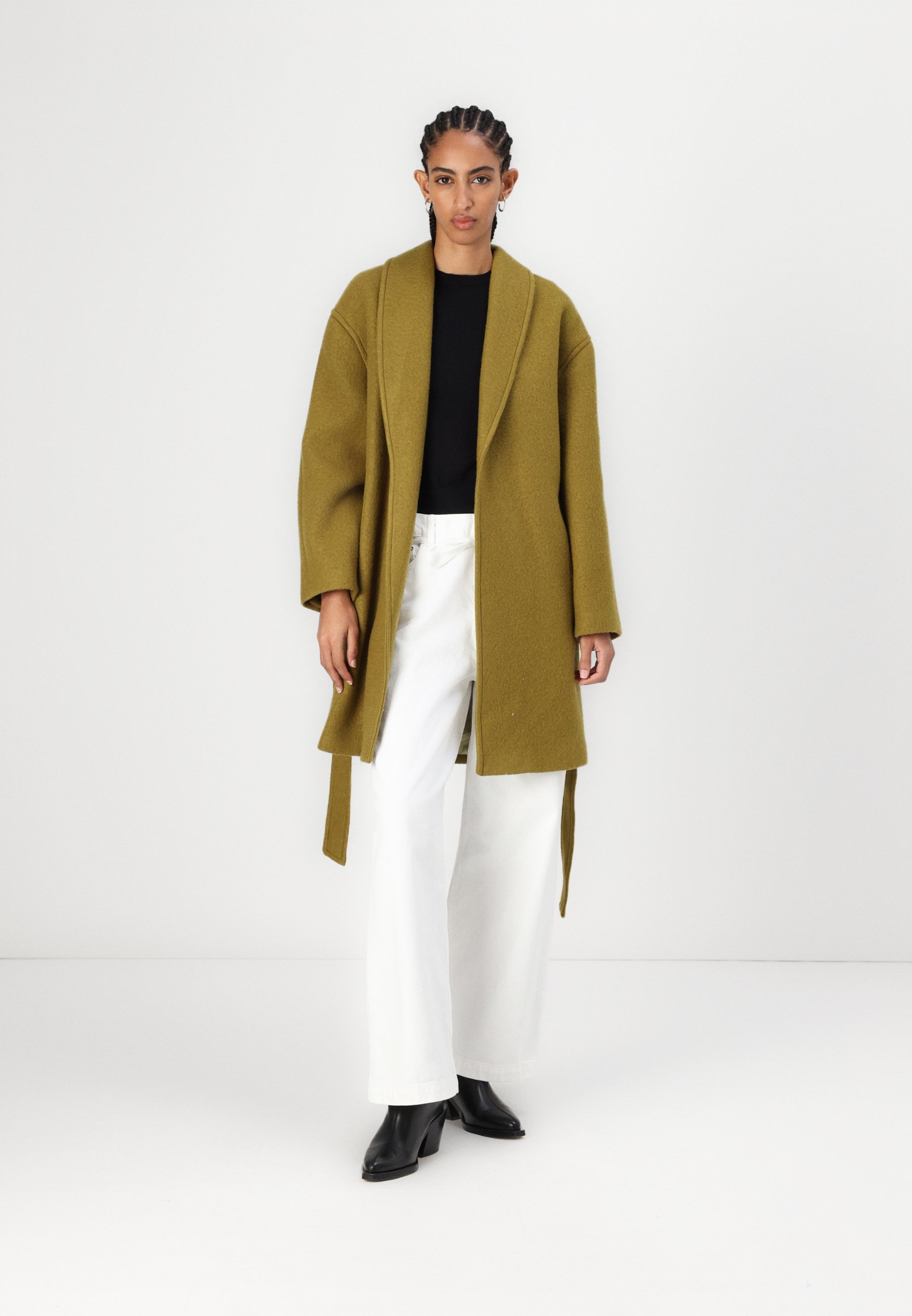 American Vintage BAZYBAY - Classic coat - olive/light brown