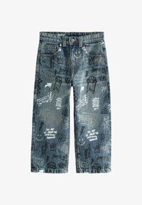Ei valittu, graffiti all over print mid blue