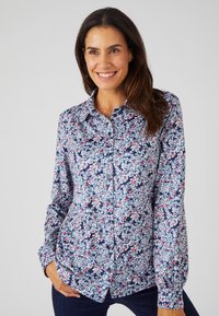 Damart CHAUDE - Camicia - marine fleuri