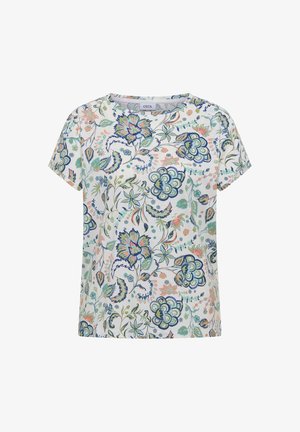 Cecil, T-SHIRT MIT BOAT NECK UND PRINT - T-shirt imprimé - vanilla white
