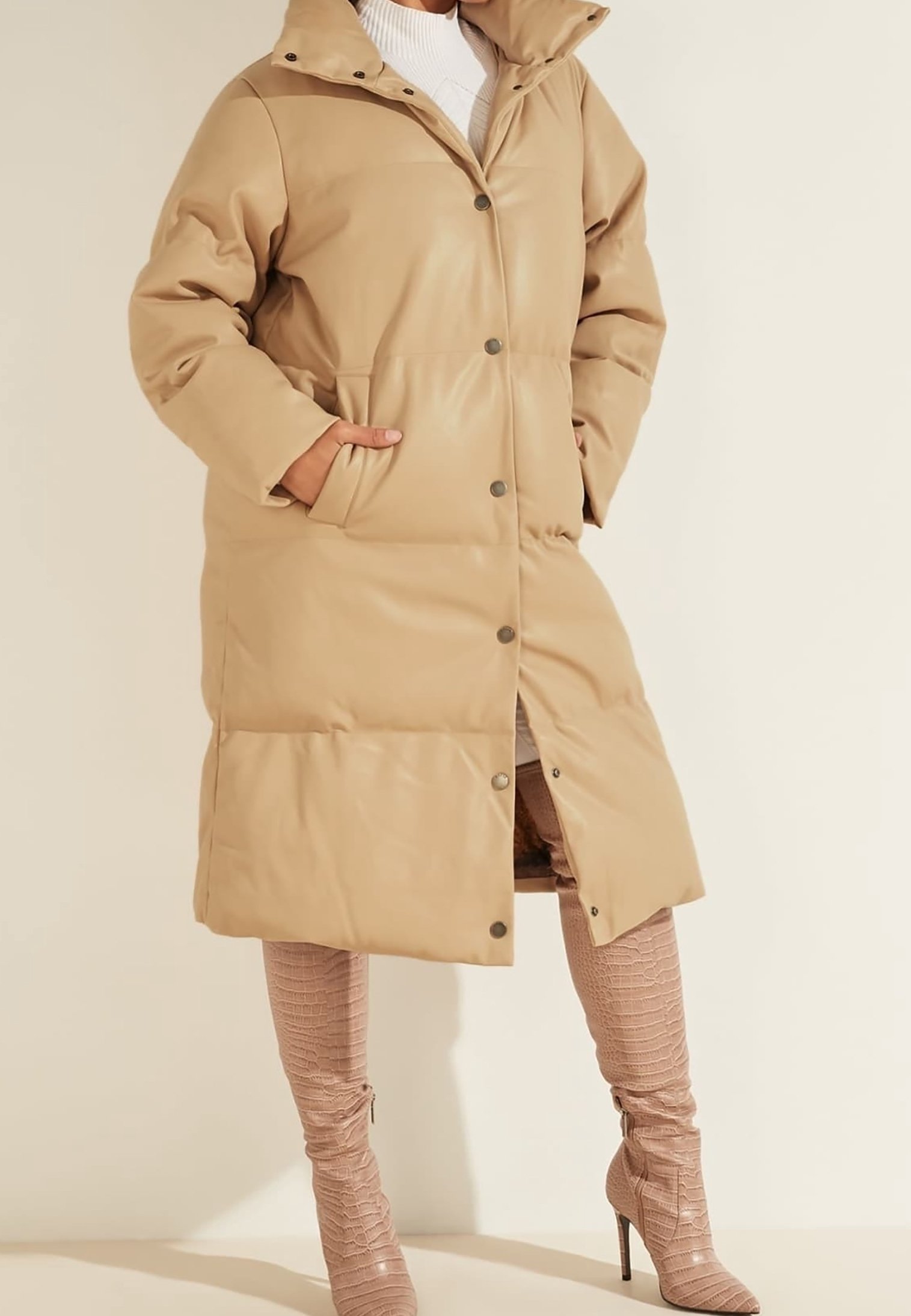 Guess Wintermantel beige (Pre-owned) Zalando