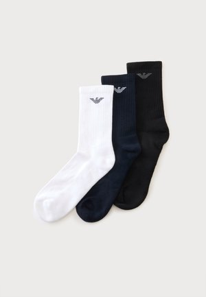 Emporio Armani, SHORT 3 PACK - Socken - white/black/dark blue