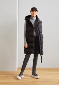 Marc O'Polo LONG FIXED HOOD WELT POCKETS - Vesta - black