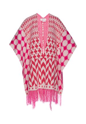 IZIA, IZIA PONCHO - Pláštenka - pink multicolor