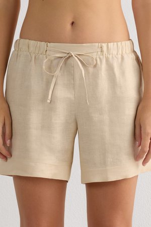 Intimissimi THE PURE PLAIN-WEAVE - Shorts - mottled beige