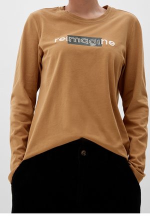 Top s dlouhým rukávem - light brown