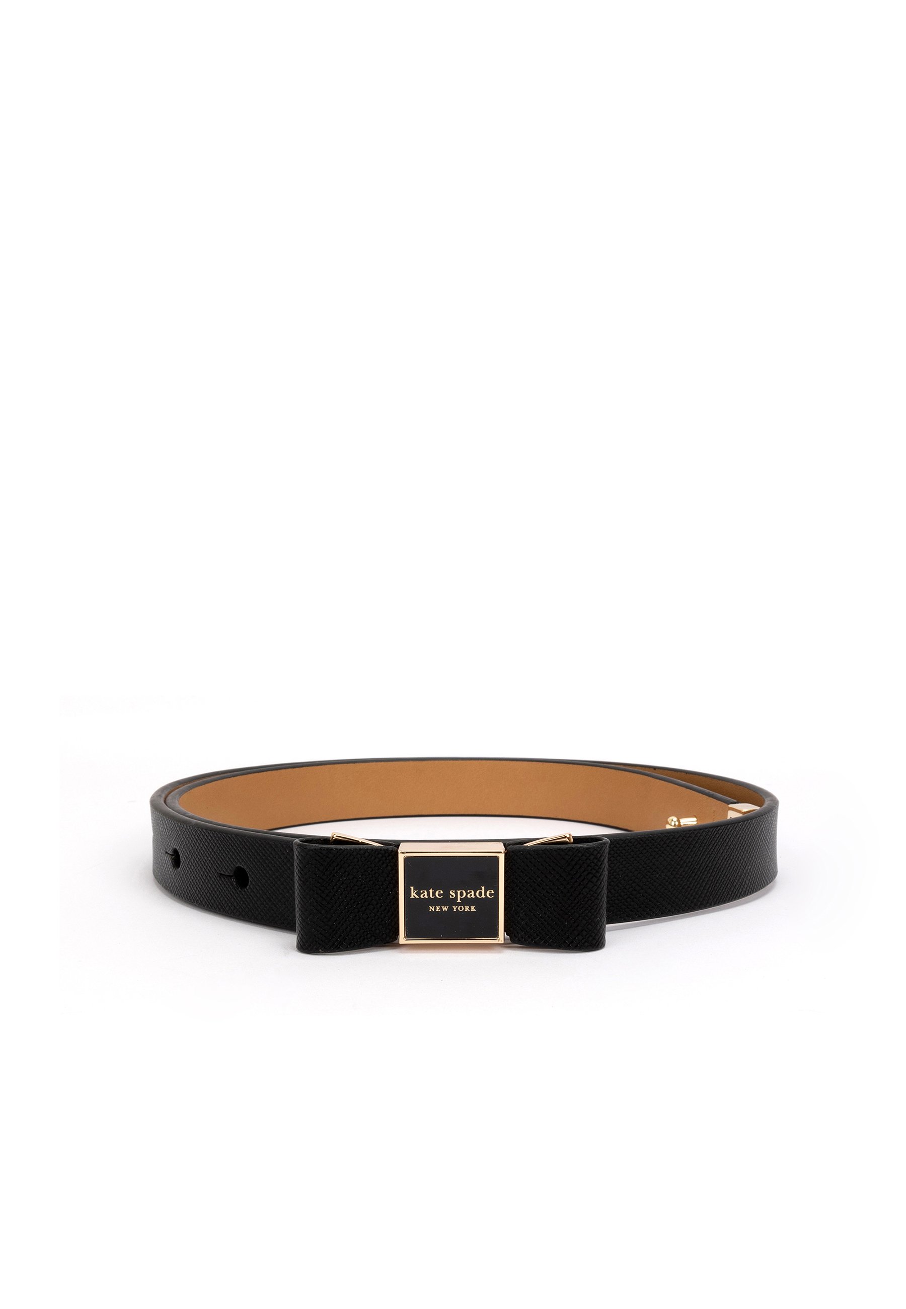 Kate Spade New York Black Bow Leather Belt