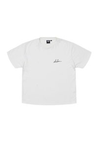 Unselected, off white small script