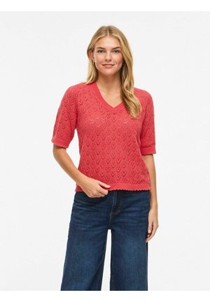 VISAVA KURZÄRMELIGES - T-shirt con stampa - hibiscus