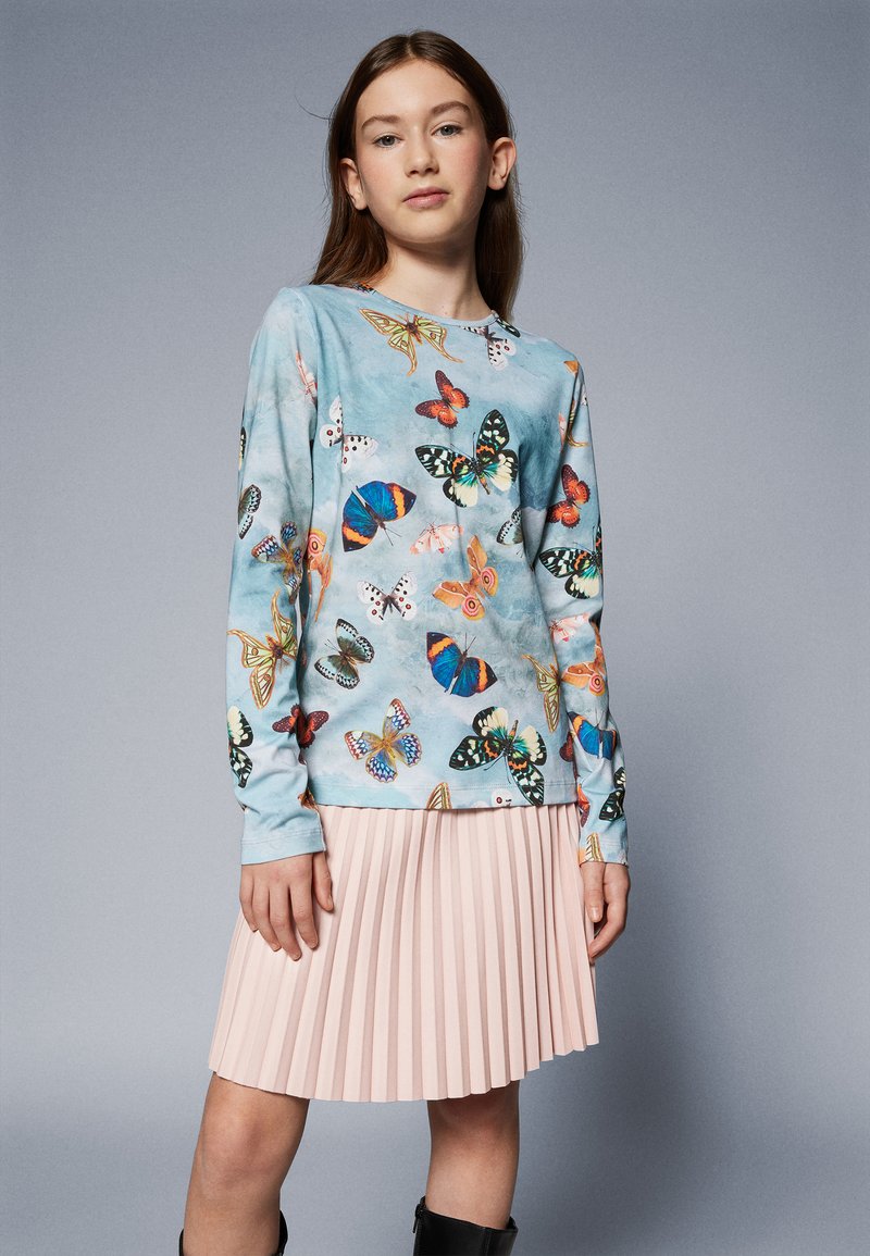 Molo ROSE LONG SLEEVES - Hosszú ujjú felső - black/light blue