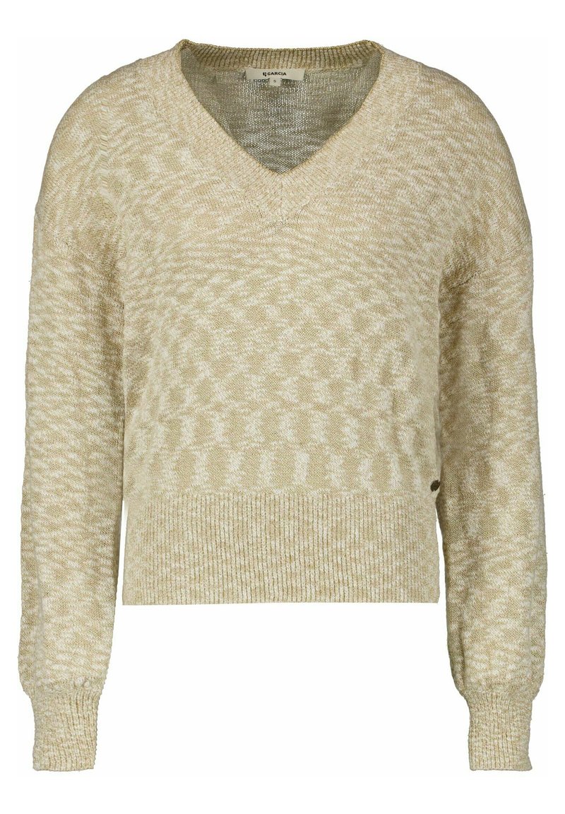 Damen Strickjacken | Garcia Strickpullover iced coffee/beige - GR78663 Damen Strickjacken | Garcia Strickpullover iced coffee/beige - GR78663