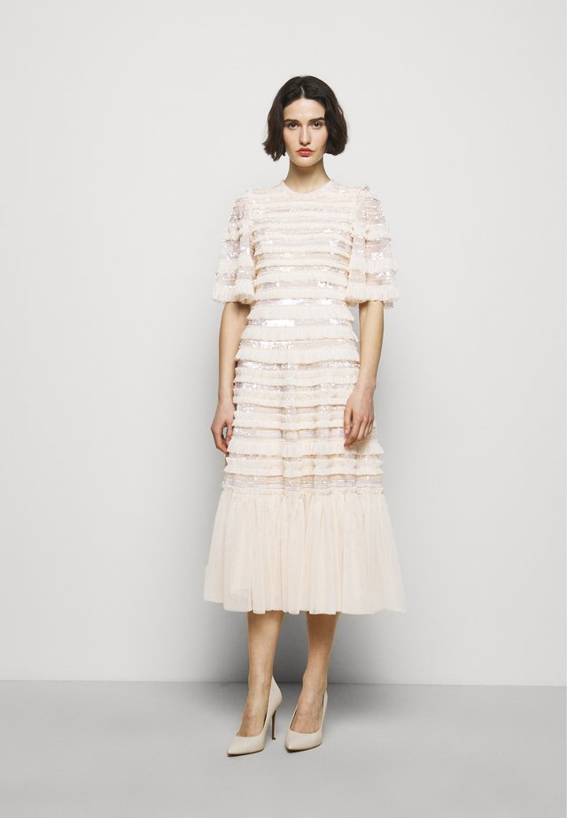 NANCY FRILL BALLERINA DRESS - Cocktailkjole - champagne