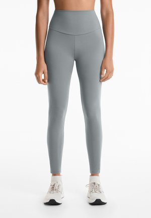 OYSHO KNÖCHELLANGE COMFORTLUX SUPER HIGH RISE - Tights - light blue