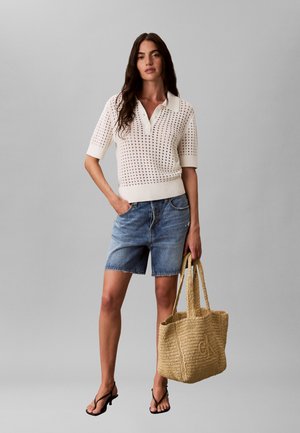 Calvin Klein BOLD MEDIUM - Cabas - beige