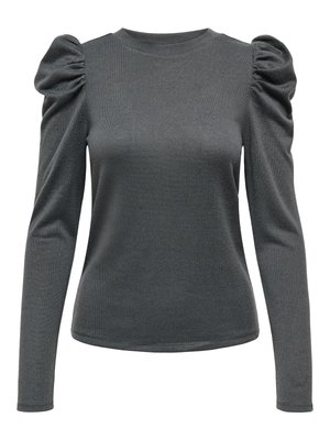 JDY, PUFF SLEEVE - Maglietta a manica lunga - dark grey melange