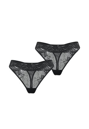 2-PACK BEAUTIFUL - Tanga - schwarz