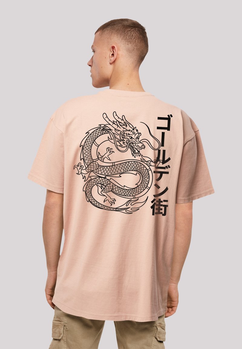 F4NT4STIC DRACHE GOLDEN GAI - T-Shirt print - amber