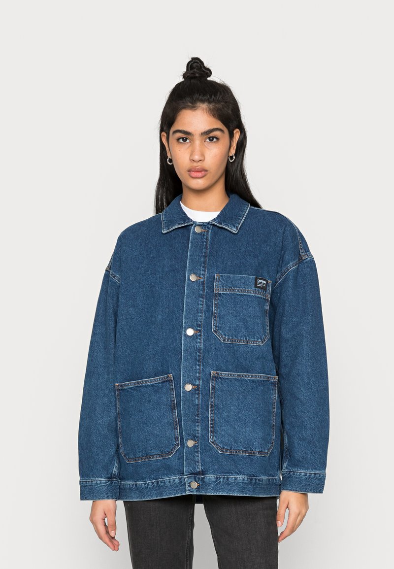 Dr.Denim INA WORKER JACKET Spijkerjas pebble mid retro/donkerblauw