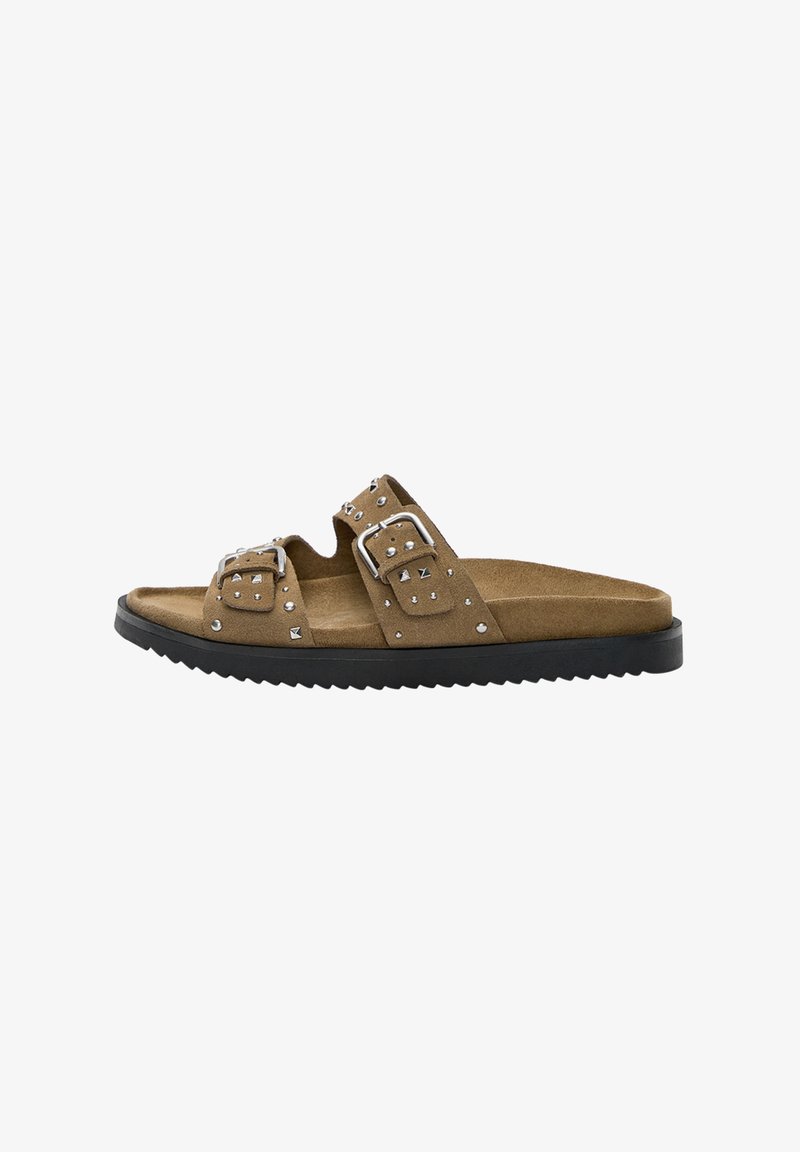 PULL&BEAR FLAT - Natikače - brown