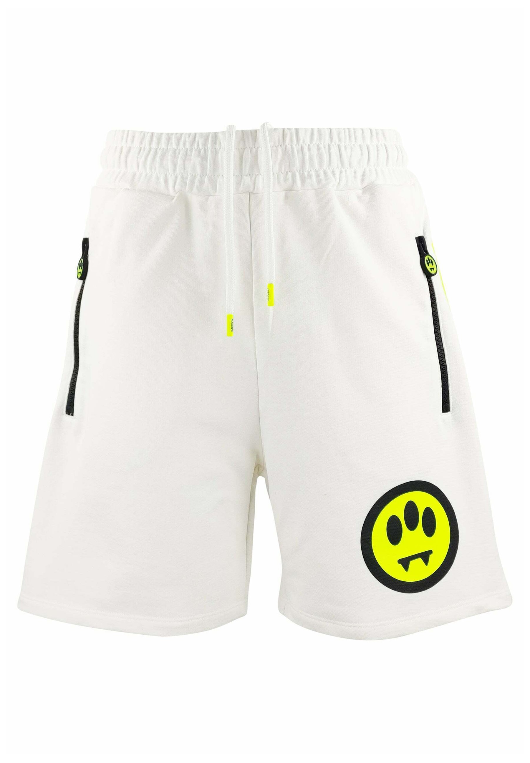 Barrow BERMUDA E LOGO EMOTICON - Shorts - bianco - Zalando.it