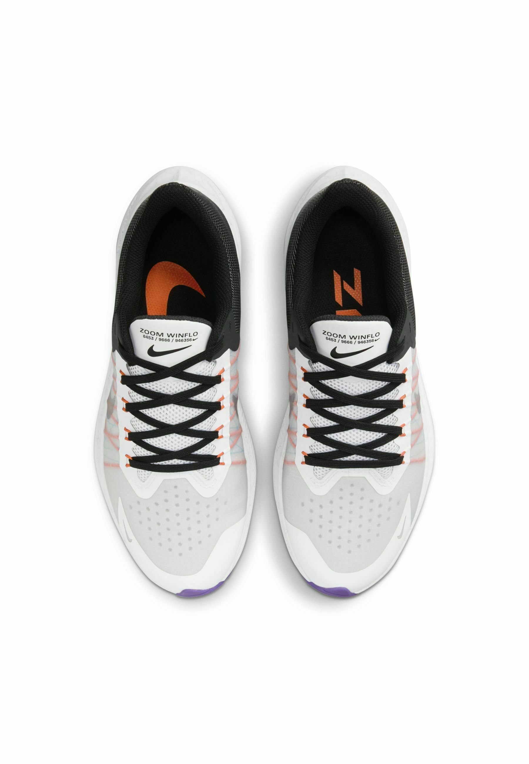 Nike Performance NIKE WINFLO 8 STRASSENLAUFSCHUH FÜR DAMEN -  Hardloopschoenen neutraal - white/black/dark smoke grey/metallic silver/wit  - Zalando.nl