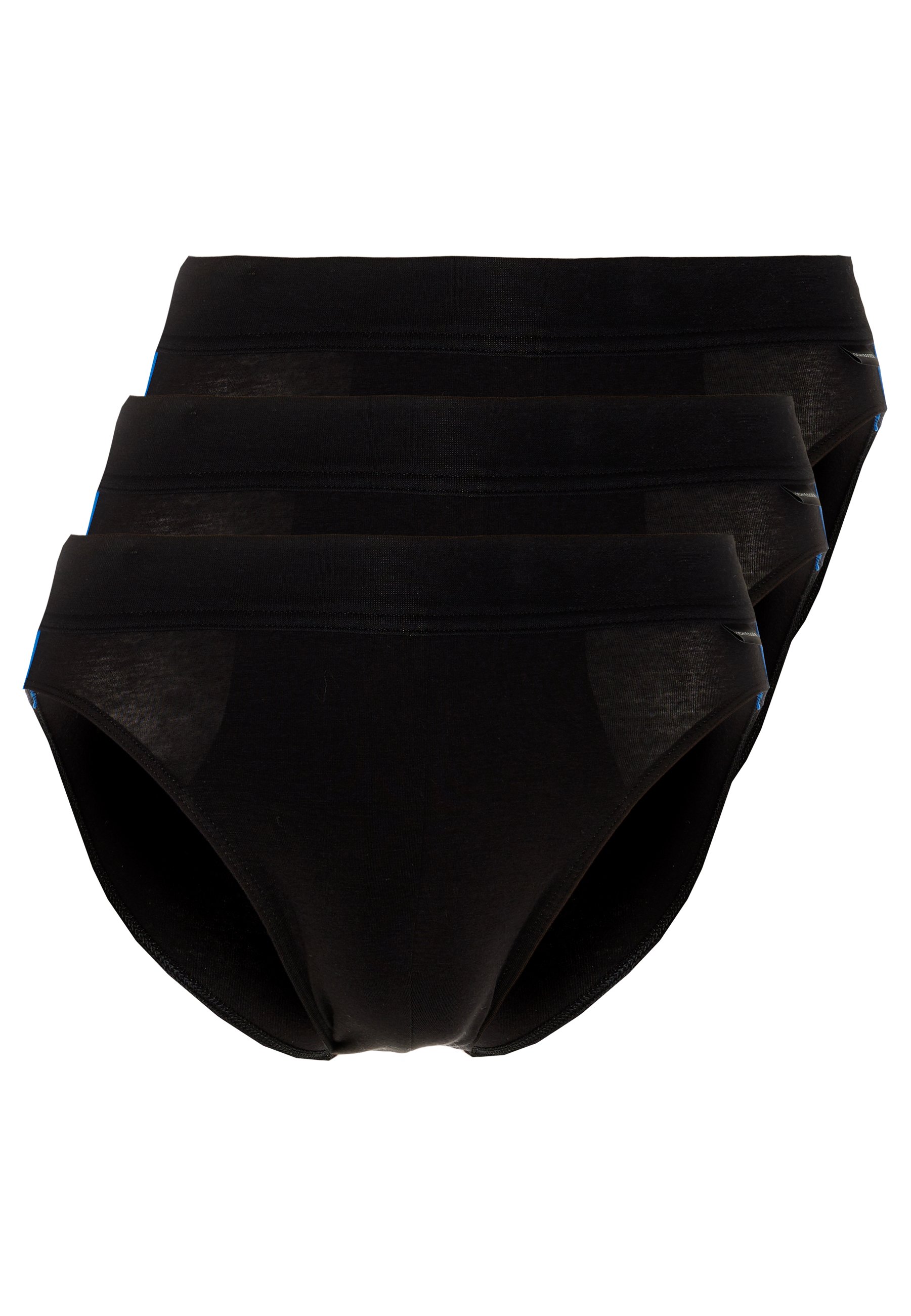 Schiesser RIO 3 PACK Underbukse black royal blue Schiesser SHORT 3 PACK - Underbukse - black