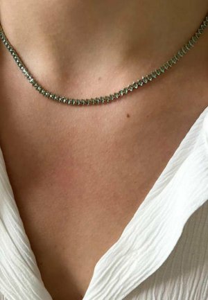 ByNouck AQUAMARINE OVAL RHINESTONE CHOKER - Halskette - gold coloured