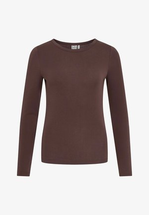 Rouge Edit, Long Sleeved Round neck - Longsleeve - seal brown