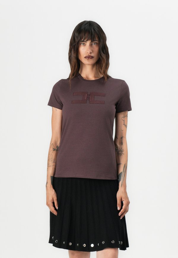 Print T-shirt - merlot