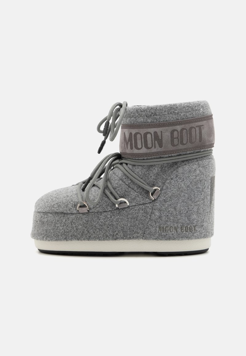 Moon Boot ICON LOW UNISEX - Μποτάκια με κορδόνια - grey