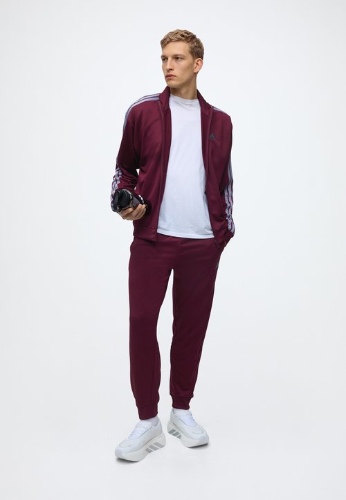 adidas 3 STRIPES TRACKSUIT - Chándal - team maroon/slate — photo 2