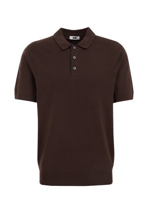 WE Fashion Polo marškinėliai - dark brown