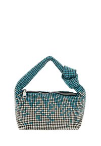 AT NIGHT - Clutch - turquoise silver-coloured
