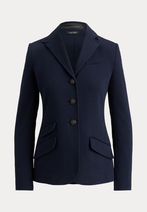 Lauren Ralph Lauren, COTTON HERRINGBONE JACQUARD BLAZER - Блейзър - navy