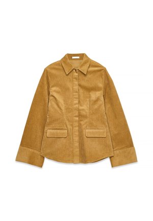 NA-KD LONG SLEEVE - Nööpidega pluus - camel