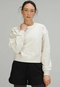 PERFECTLY CROPPED CREW - Collegepaita - white opal