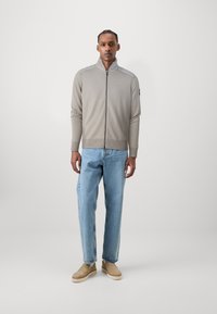 Belstaff KELBY ZIP CARDIGAN - Cardigan - chrome grey
