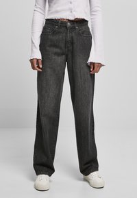 Urban Classics Flared-farkut - black washed