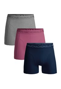 MUCHACHOMALO 3-PACK SOLID - Úzke boxerky - blue pink grey melange