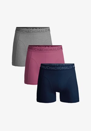 MUCHACHOMALO 3-PACK SOLID - Bokserit - blue pink grey melange