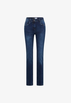 Cecil, HIGH WAIST SLIM LEG JEANS IM SLIM FIT - Jean slim - mid blue wash