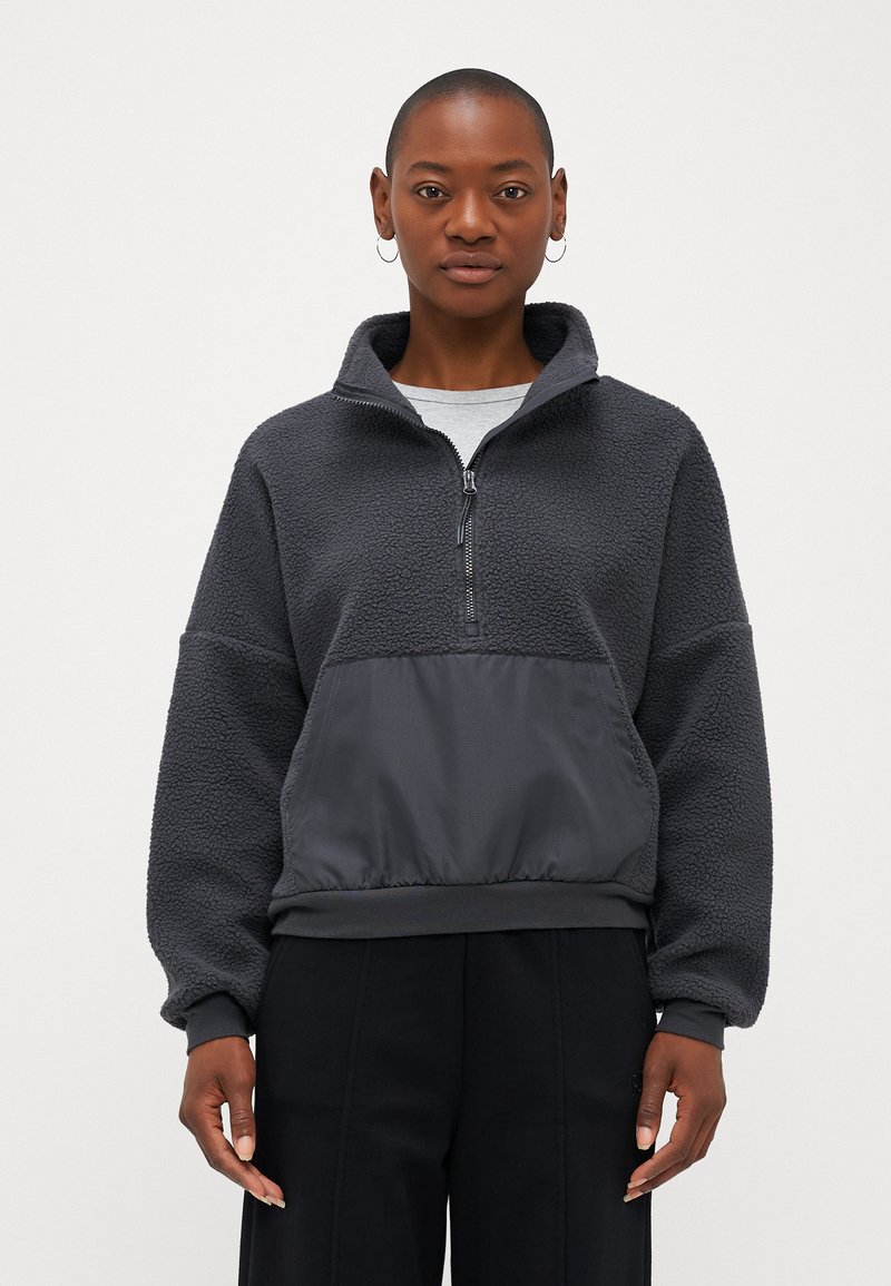 ONLY Petite ONLLIA LIFE HALF ZIP - Fleecepullover - phantom