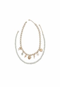 SET OF 2 - Necklace - gold coloured