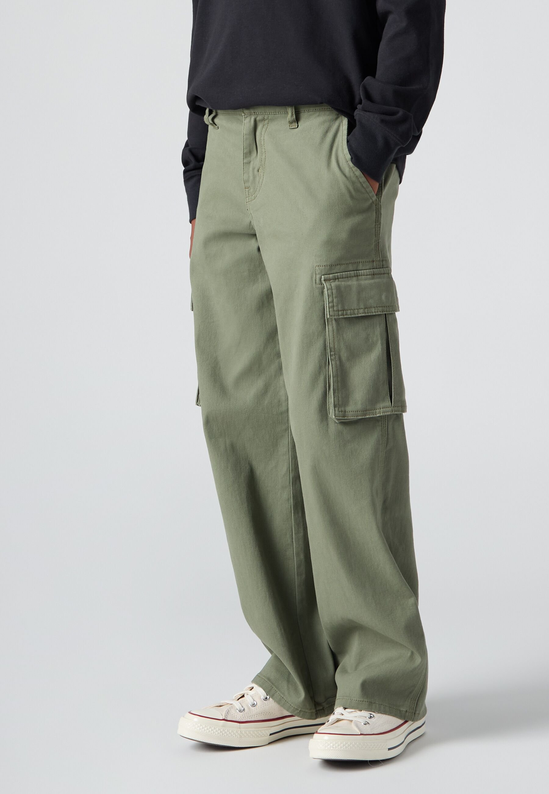 Levi's® 578 BAGGY FIT - Cargo trousers - deep lichen green/khaki