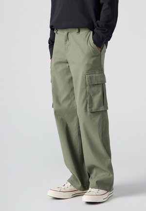 578 BAGGY FIT - Cargo trousers - deep lichen green