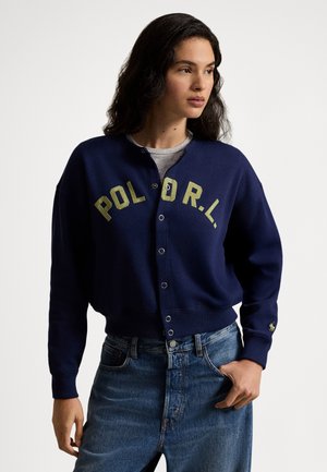 LOGO FLEECE CARDIGAN - Sweat zippé - newport navy