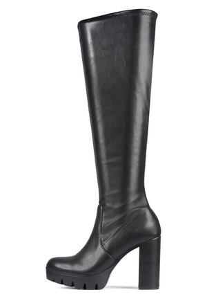 Laarzen met hoge hak - black
