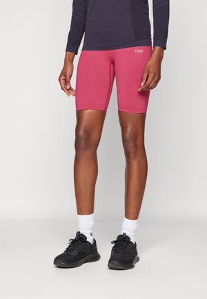 ICANIWILL DEFINE SEAMLESS BIKER SHORTS - Tights - dark pink